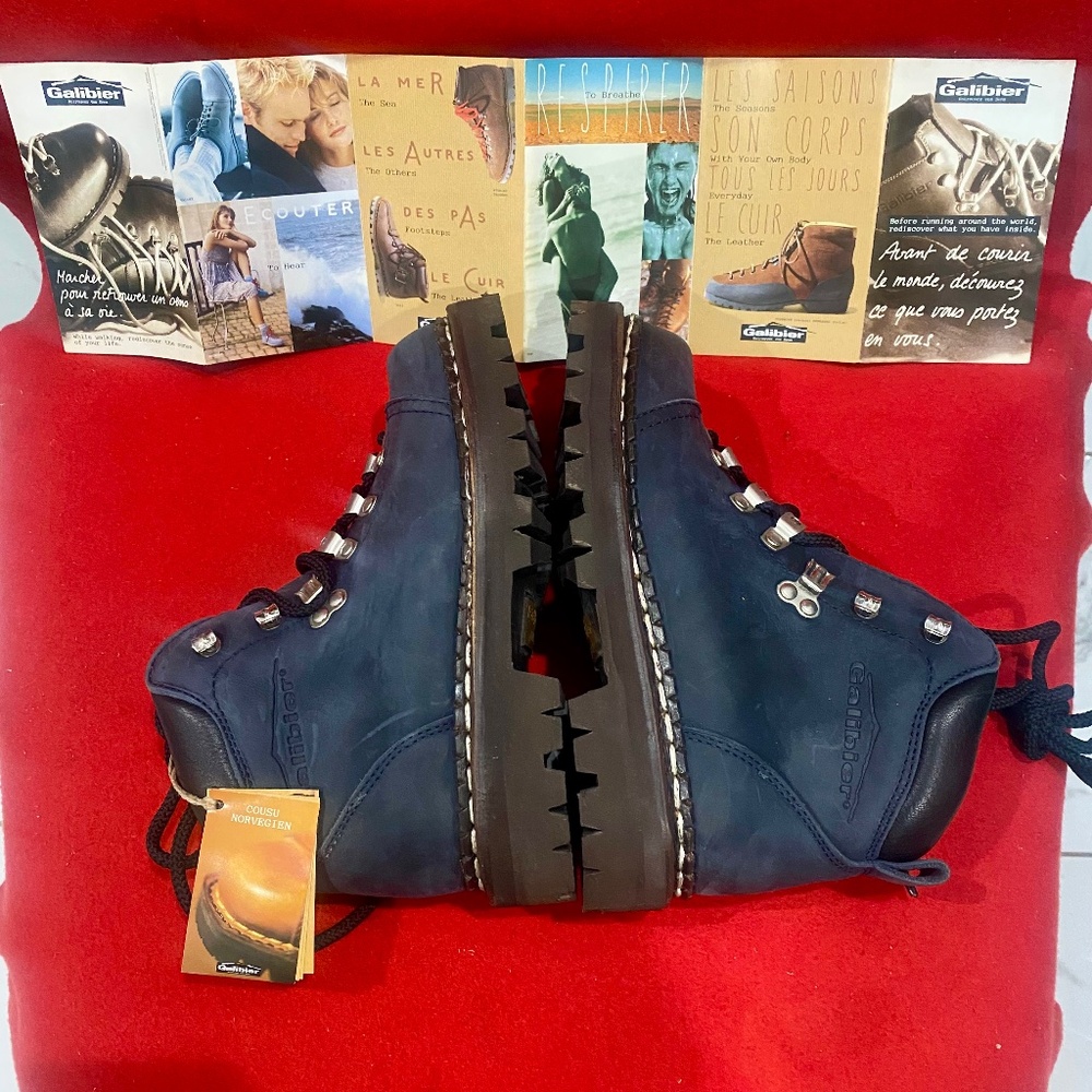 Ladies Galibier Leather Booth Made In France Sz 5.5